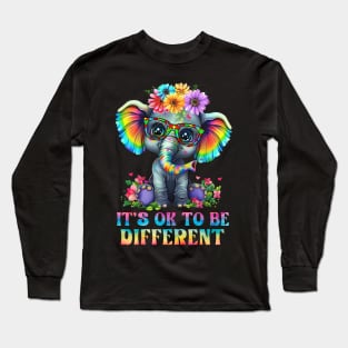 Elephant It's Ok To Be Different Long Sleeve T-Shirt